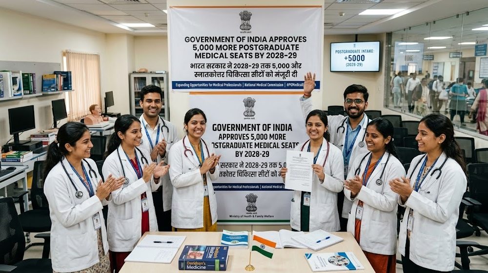 દેશમાં 5,000 નવી PG મેડિકલ બેઠકો ઉમેરાશે